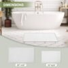 Unyqoos® Zachte en absorberende badmat met antislip voor badkamer en douche