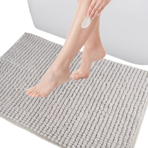 Unyqoos® Zachte en absorberende badmat van chenille voor badkamer comfort
