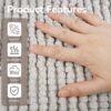 Unyqoos® Zachte en absorberende badmat van chenille voor badkamer comfort