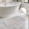 Unyqoos® Zachte en absorberende badmat van chenille voor badkamer comfort