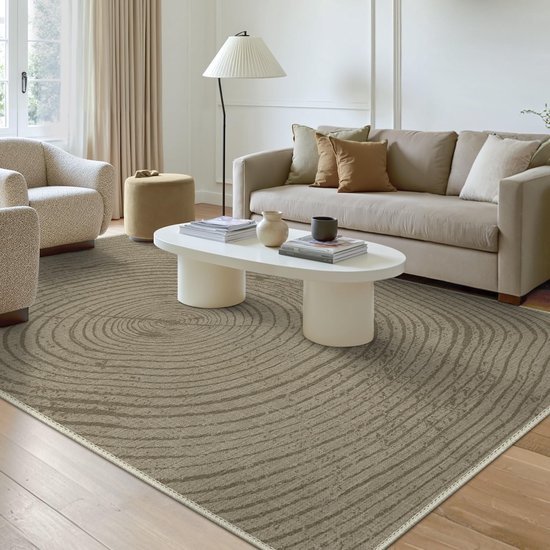 550x550-24117.jpg Unyqoos® Stijlvol donkergroen tapijt met boomringen patroon voor elke kamer