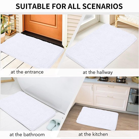 550x550-24125.jpg Unyqoos® Zachte en waterabsorberende badmat met antislip en hoogpolige microvezels