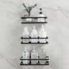Unyqoos ® Innovatief Wandgemonteerd Organizer Rek voor Badkamer en Keuken met Drie Korven