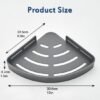 Unyqoos® Innovatieve Ruimtebesparende Hoekdoucheplank Zonder Boren voor Badkamer en Keuken