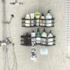 Unyqoos® Stijlvolle Zelfklevende Doucheplank Set van 2 voor Badkamer en Keuken Zonder Boren