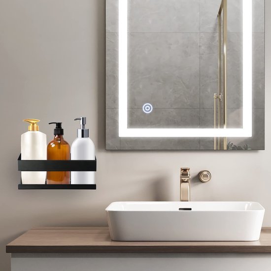 Unyqoos ® Stijlvolle en Praktische Doucheplank met Haken voor Muurbevestiging zonder Boren