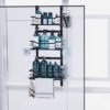 Unyqoos ® Stijlvolle Hangende Douche Organizer met Verstelbare Hoogte, Zonder Boren, Ideaal voor Badkameropslag