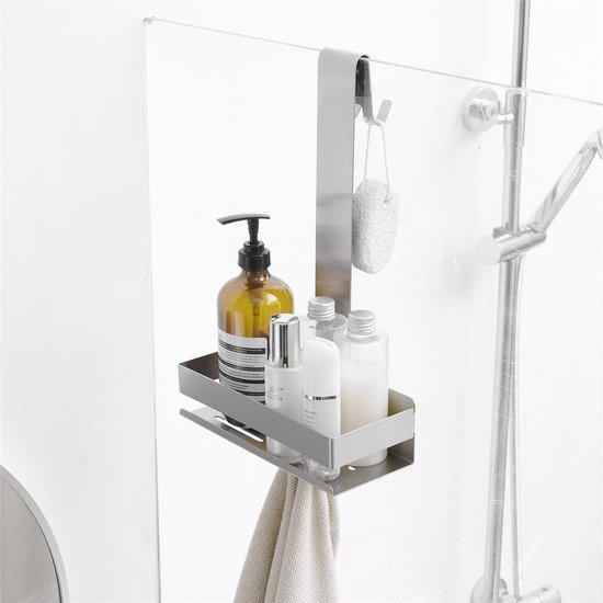 Unyqoos ® Ophangbare Doucheorganizer Zonder Boren voor Stijlvolle en Ruime Badkameropslag