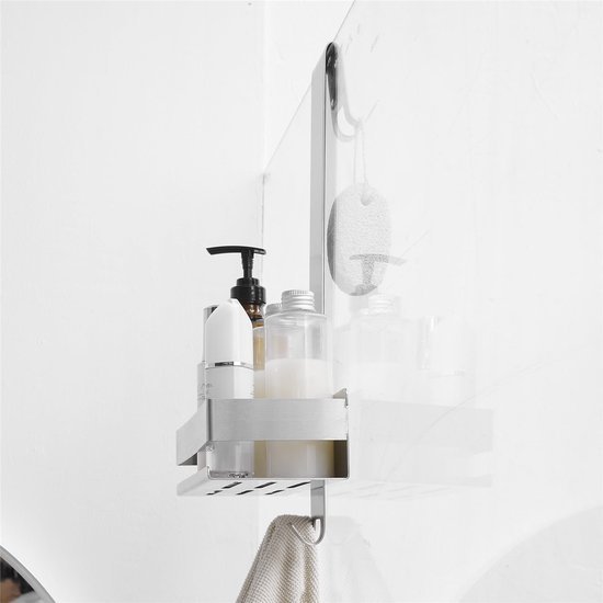 Unyqoos ® Ophangbare Doucheorganizer Zonder Boren voor Stijlvolle en Ruime Badkameropslag