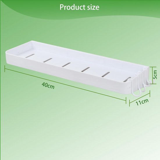 Unyqoos® Functioneel en ruimtebesparend wandrek zonder boren voor badkamer en keuken