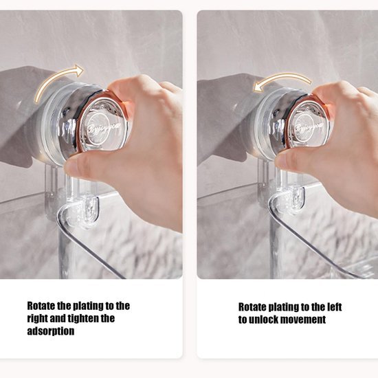 Unyqoos® Handige en Ruime Doucheplank met Zuignappen voor Badkamer en Keuken