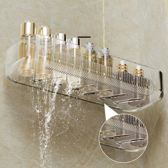 Unyqoos® Zelfklevende doucheplanken set van 2 voor badkamer en keuken zonder boren