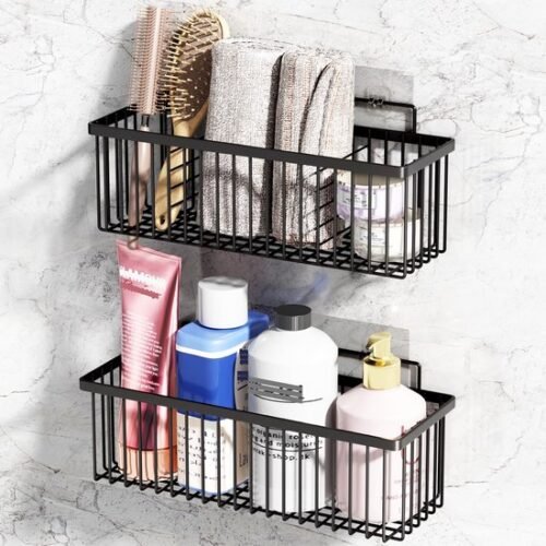 Unyqoos® Metalen Hangmanden Set van 2 - Multifunctionele Draadopbergers voor Wandmontage in Keuken en Badkamer