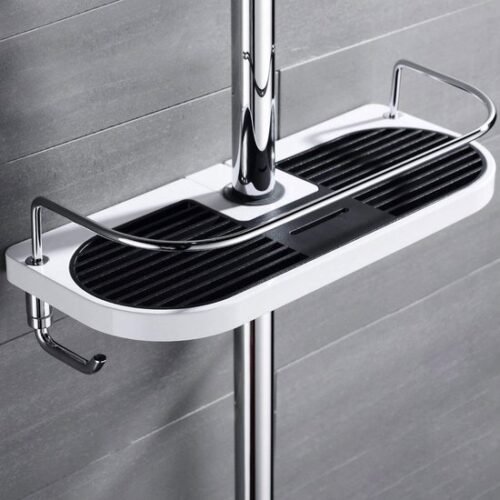550x550-24669.jpg Unyqoos® Praktische doucheplank met haken voor badkameropslag zonder boren