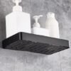 Unyqoos® Zwart Afvoerrek en Wandhouder voor Badkamer en Keuken met Handdoekhaken
