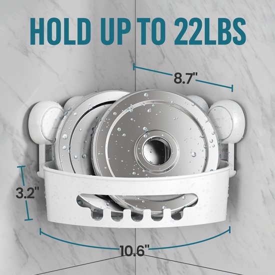 550x550-24730.jpg Unyqoos® Waterdichte hoekplank met zuignappen voor badkamer en keukenorganisatie