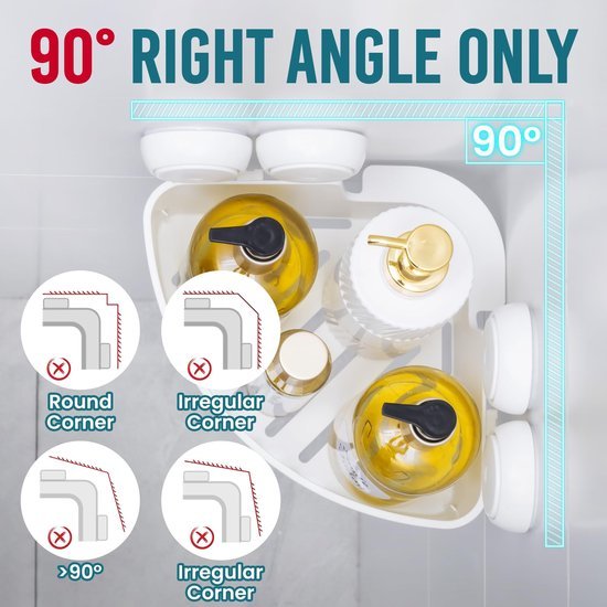 550x550-24731.jpg Unyqoos® Waterdichte hoekplank met zuignappen voor badkamer en keukenorganisatie