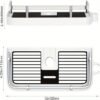 Unyqoos® Badekamer Douche Caddy met Verstelbare Houders en Haken voor Douchestang Bevestiging zonder Boren