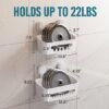 550x550-24765.jpg Unyqoos® Twee Stuks Wandgemonteerde Doucherekken Zonder Boren voor Badkamer en Keuken