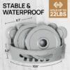 Unyqoos® Tweepack Zuignap Doucheplanken voor Badkamer en Keuken Zonder Boren