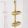 Unyqoos® Roestvrijstalen douche-organizer met haken en ruime opbergmogelijkheden