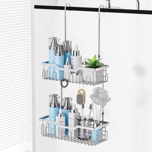 Unyqoos® Ruime en douche-organizer zonder boren met haken en manden