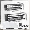 Unyqoos® Stijlvolle douche-organizer met zelfklevende montage en praktische opbergruimte