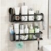 Unyqoos® Stijlvolle douche-organizer met zelfklevende montage en praktische opbergruimte