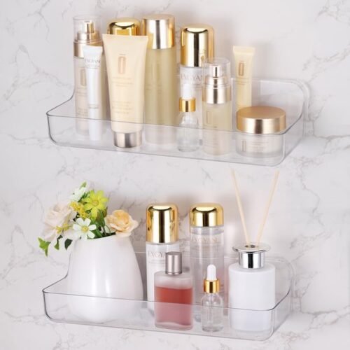 550x550-24969.jpg Unyqoos® Transparante acryl doucheplank set zonder boren voor badkamer en keuken