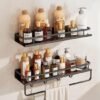 550x550-24973.jpg Unyqoos® Tweedelige wandplank zonder boren voor badkamer en keuken met haken