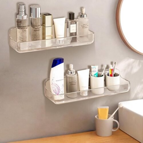 550x550-25006.jpg Unyqoos® Transparante zelfklevende doucheplank set van 2 voor wandmontage en organisatie