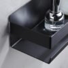 Unyqoos® Zwarte roestvrijstalen doucheplank zonder boren voor badkamer en keuken