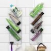 Unyqoos® Innovatieve Doucheplank Set met Zelfklevende Wandhaken voor Badkamerorganisatie