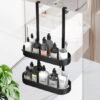 Unyqoos® Hangende douche-organizer zonder boren met haken voor glazen deur