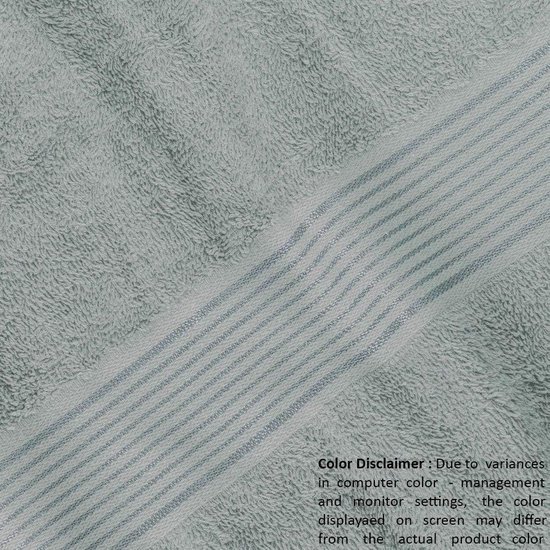 Ultra zachte set van 6 katoenen handdoekenset, bevat 2 extra grote badhanddoeken 70 x 140 cm, 2 handdoeken 40 x 60 cm en 2 washandjes 30 x 30 cm, jade