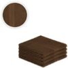 Unyqoos® Set van Luxe Chocoladebruine Handdoeken voor Badkamer en Sauna, 4 Stuks, 50 x 100 cm