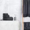 Unyqoos® Zachte en Luxe Handdoekenset van Hoogwaardig Katoen voor Optimaal Comfort in Houtskoolgrijs