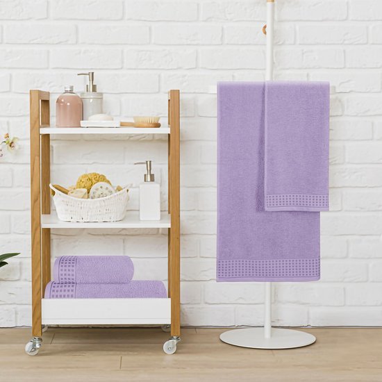 Unyqoos® Extra Grote Luxe Handdoekenset van 4 Stuks voor Comfort en Absorptie