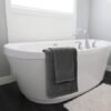 550x550-25356.jpg Unyqoos® Set van 4 Luxe Badhanddoeken van Hoogwaardige Kwaliteit voor Badkamer en Strandgebruik in Stijlvol Grijs