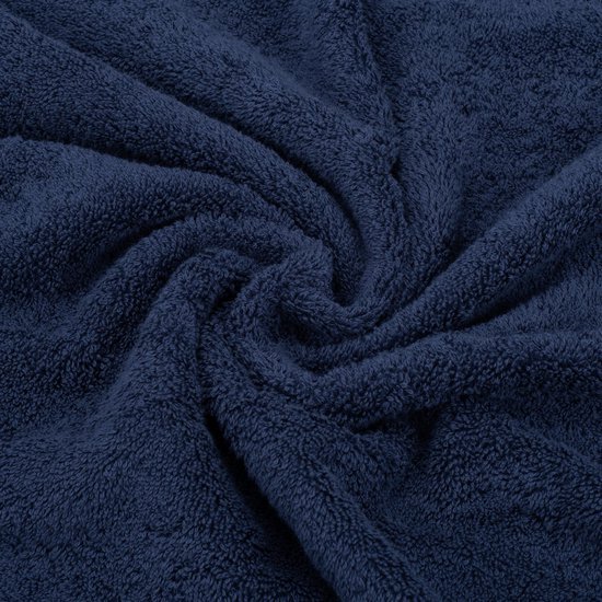 550x550-25360.jpg Unyqoos ® Set van 2 Luxe Washandjes in Donkerblauw, Zacht Badstof Katoen voor Dagelijks Gebruik