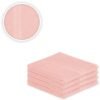 550x550-25363.jpg Unyqoos® Luxueuze Handdoekenset van 4 Stuks in Roze met Decoratieve Ingeweven Rand en Strikverpakking