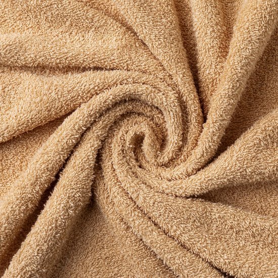 Unyqoos® Buitengewoon Zachte en Snel Drogen Douchelaken Set van 2 Stuks, 100% Katoen, 550 g/m², Beige