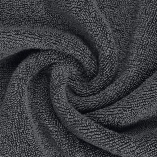 Unyqoos ® Ultrazachte en Absorberende Handdoekenset - Luxe Katoenen Handdoeken van Hoogwaardige Kwaliteit voor Dagelijks Gebruik, Set van 6 Grijze Handdoeken