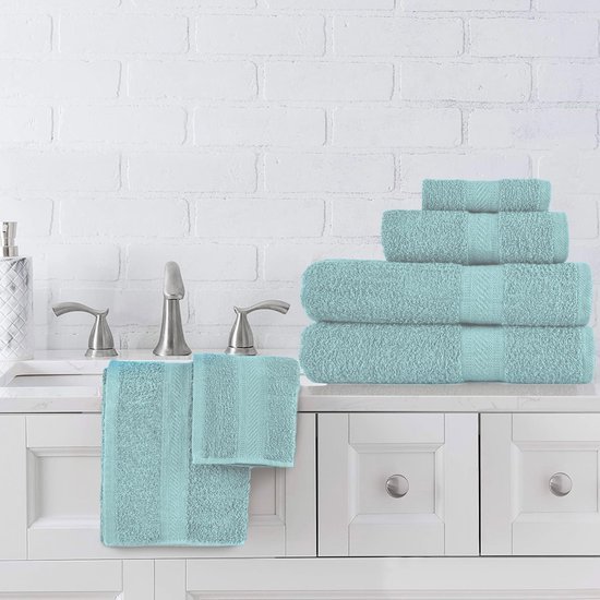 Unyqoos® Zachte en Luxe Handdoekenset van Hoogwaardige Kwaliteit voor Dagelijks Comfort, 6-delige Set