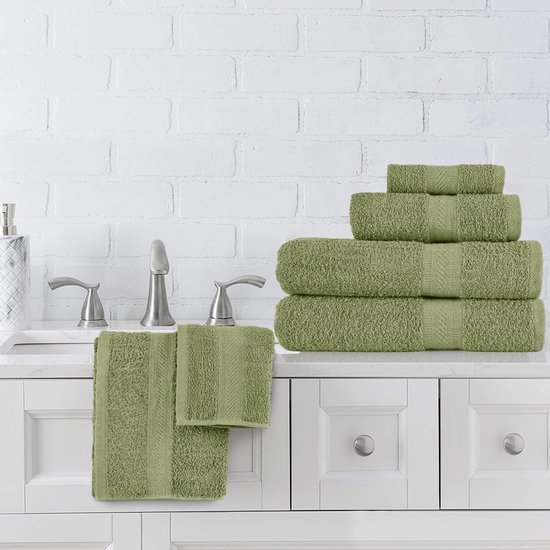 550x550-25464.jpg Unyqoos® Verzorgende Handdoekenset van 6 Stuks voor Dagelijks Comfort