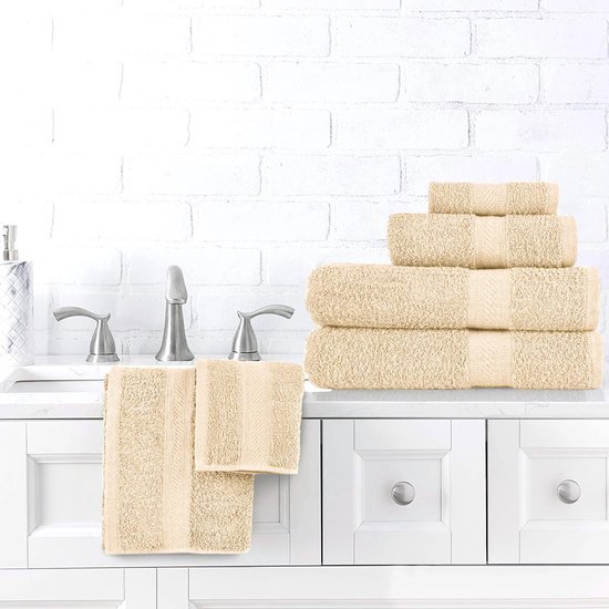 550x550-25495.jpg Unyqoos® Luxueuze Handdoekenset van 6 Stuks voor Dagelijks Comfort en Elegantie in Huis