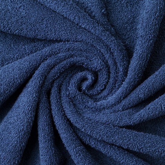 Unyqoos® Verkwikkende Luxe Set: Twee Extra Zachte Katoenen Douchehanddoeken in Marineblauw, 70x140 cm