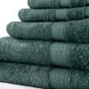Unyqoos® Set van Luxe Handdoeken in Diepgroen Kleur voor Optimale Comfort en Absorptie