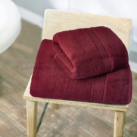 Unyqoos® Verwen Jezelf met Luxe: Set van 4 Ultra Zachte Katoenen Handdoeken voor Dagelijks Comfort