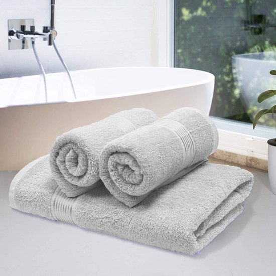 Unyqoos® Ultra Zachte Set van 4 Luxe Handdoeken voor Dagelijks Comfort en Gemak